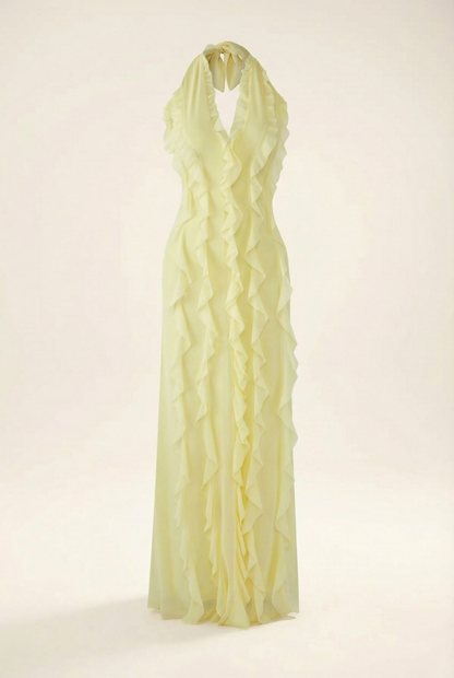 ESMEE | Vestido largo y fluido con volantes