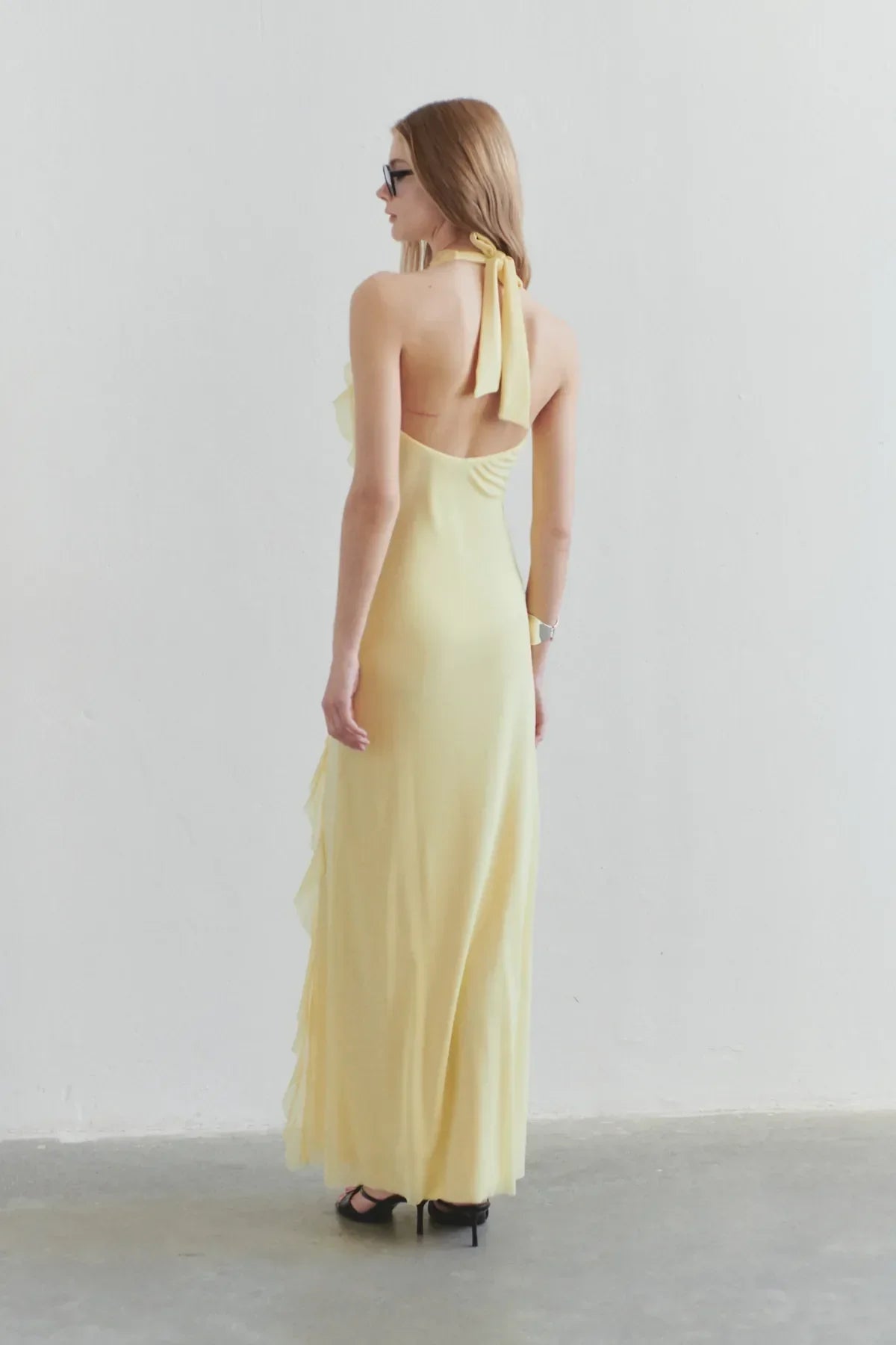 ESMEE | Vestido largo y fluido con volantes