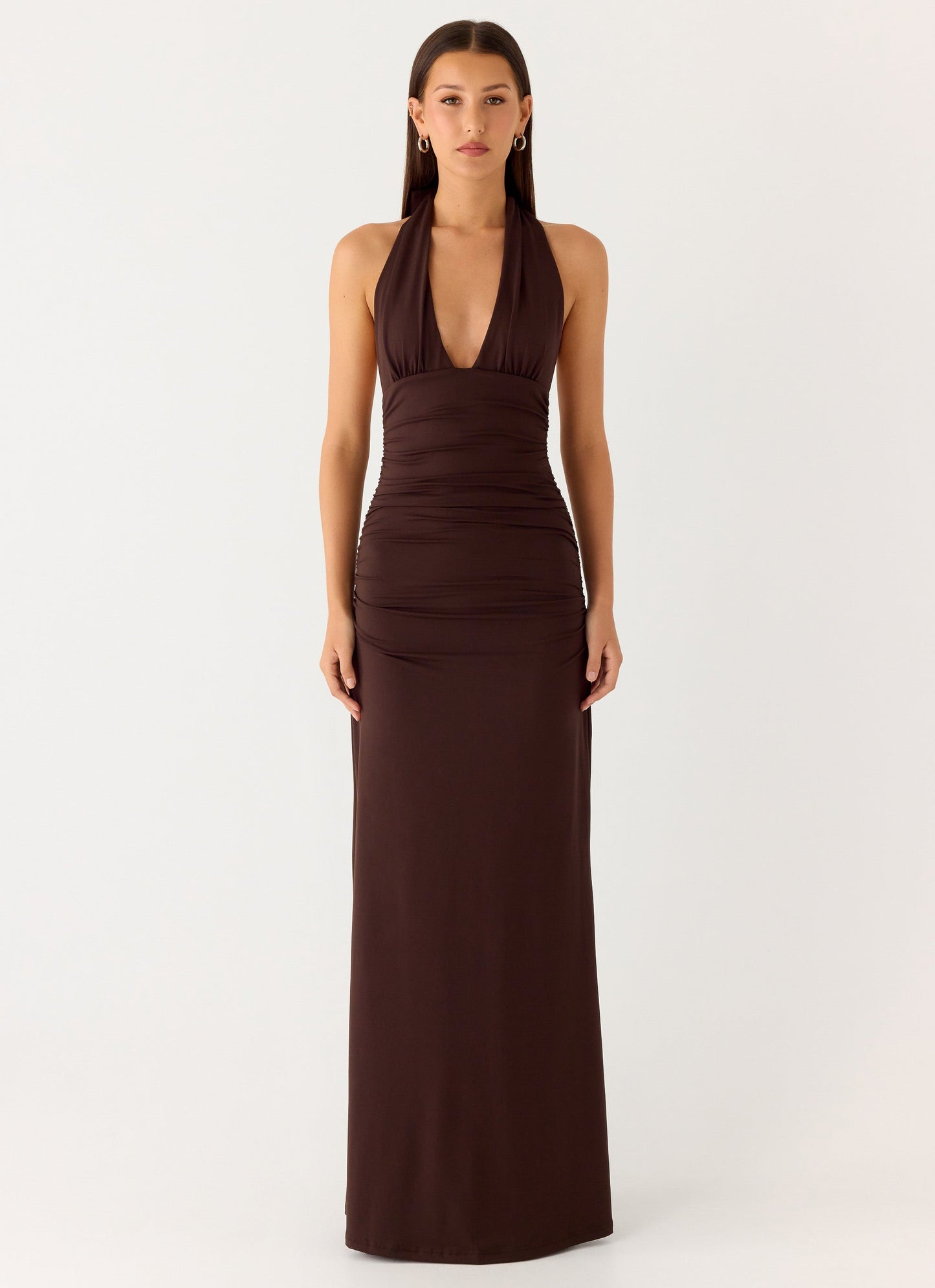 CARMEN | Maxikleid mit Geraffter Taille