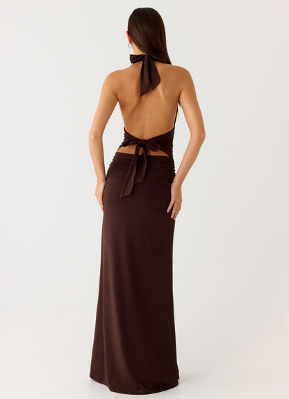 CARMEN | Vestido largo con cintura fruncida