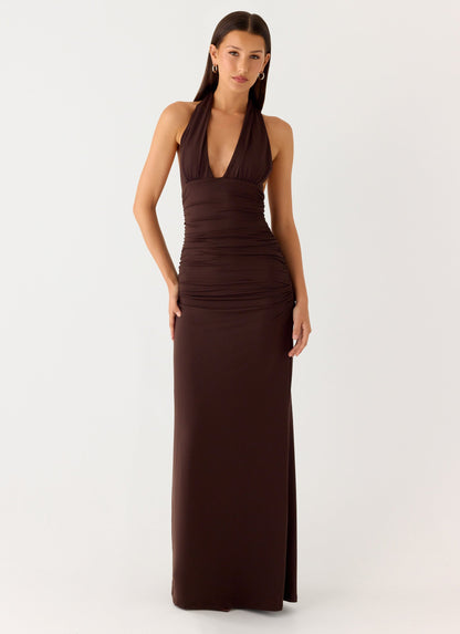 CARMEN | Vestido largo con cintura fruncida