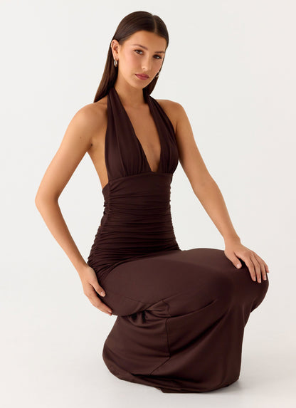 CARMEN | Vestido largo con cintura fruncida