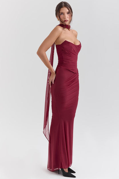 NICOLE | Vestido largo ajustado