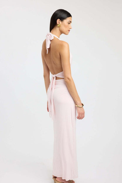CARMEN | Vestido largo con cintura fruncida