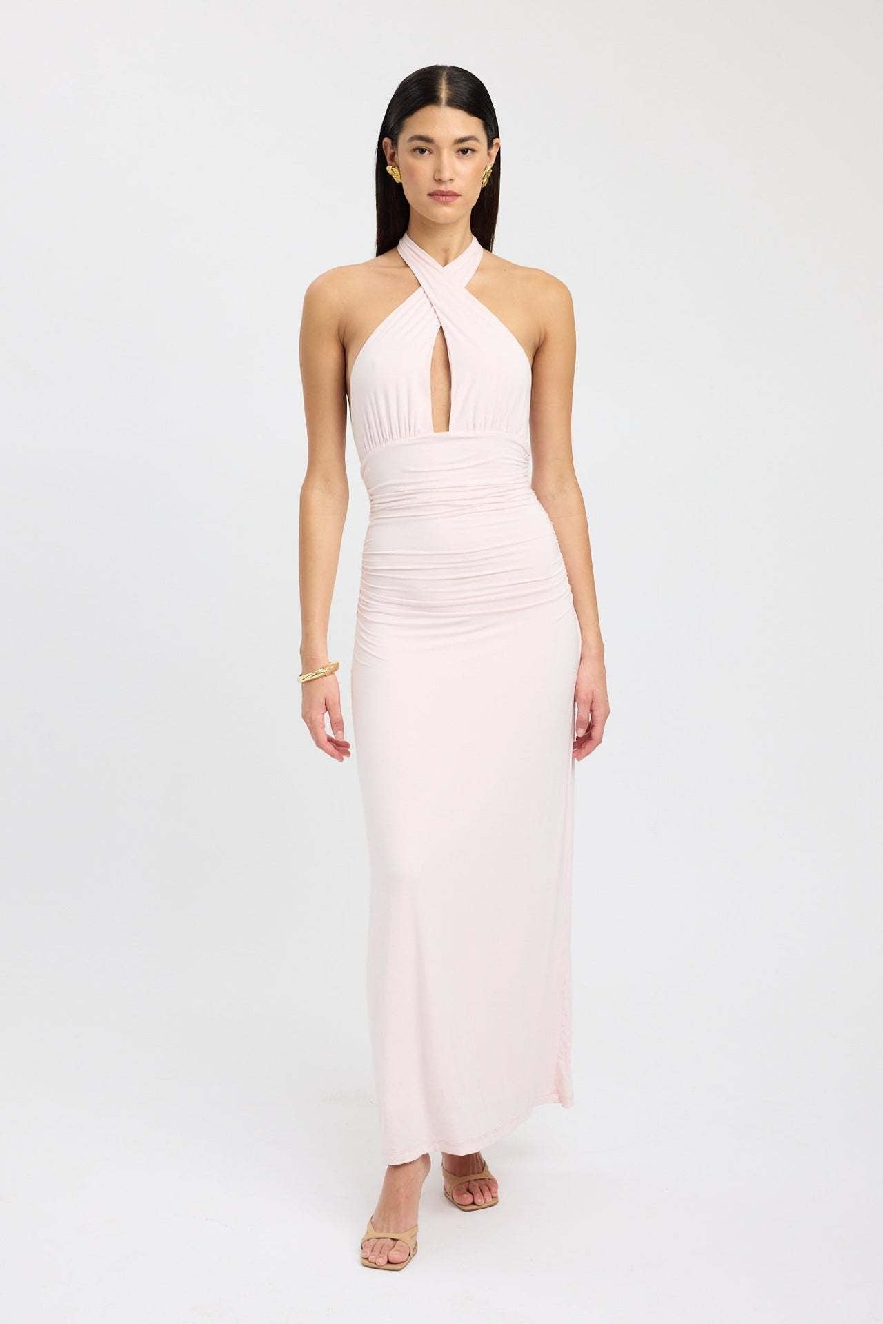 CARMEN | Maxikleid mit Geraffter Taille