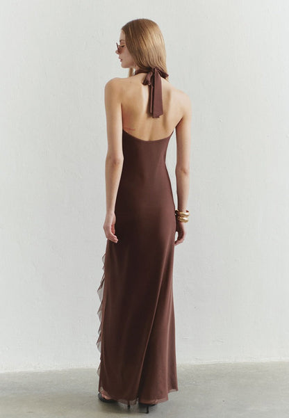 ESMEE | Vestido largo y fluido con volantes