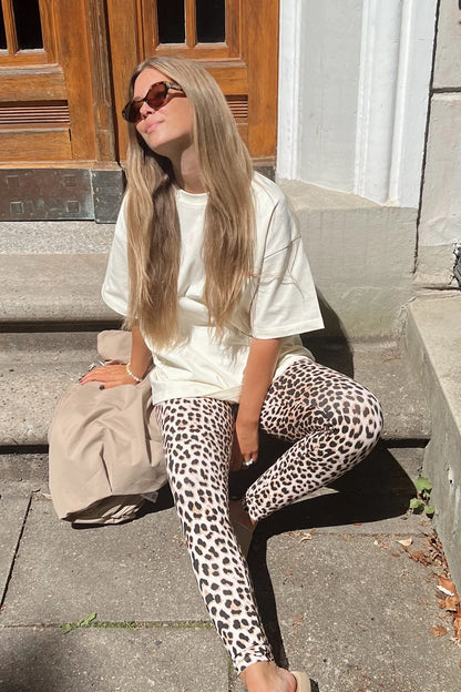 Leggings Rita con estampado de leopardo