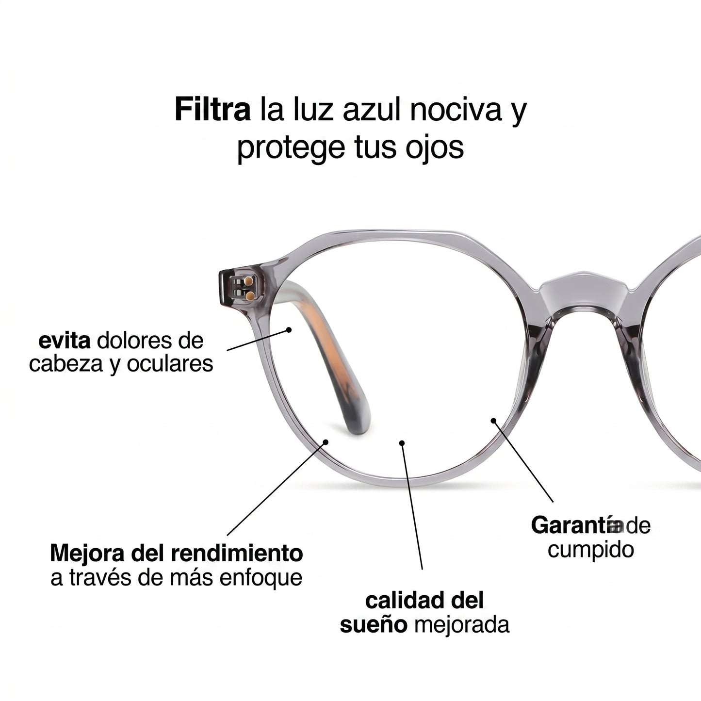 Gafas con filtro de luz azul - MONTIEL